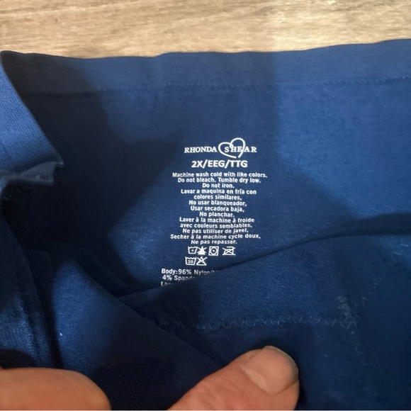 21. 3 Pair Rhonda Shear Rose Lace Trim Shapewear Panties Size 2X - Picture 4 of 7